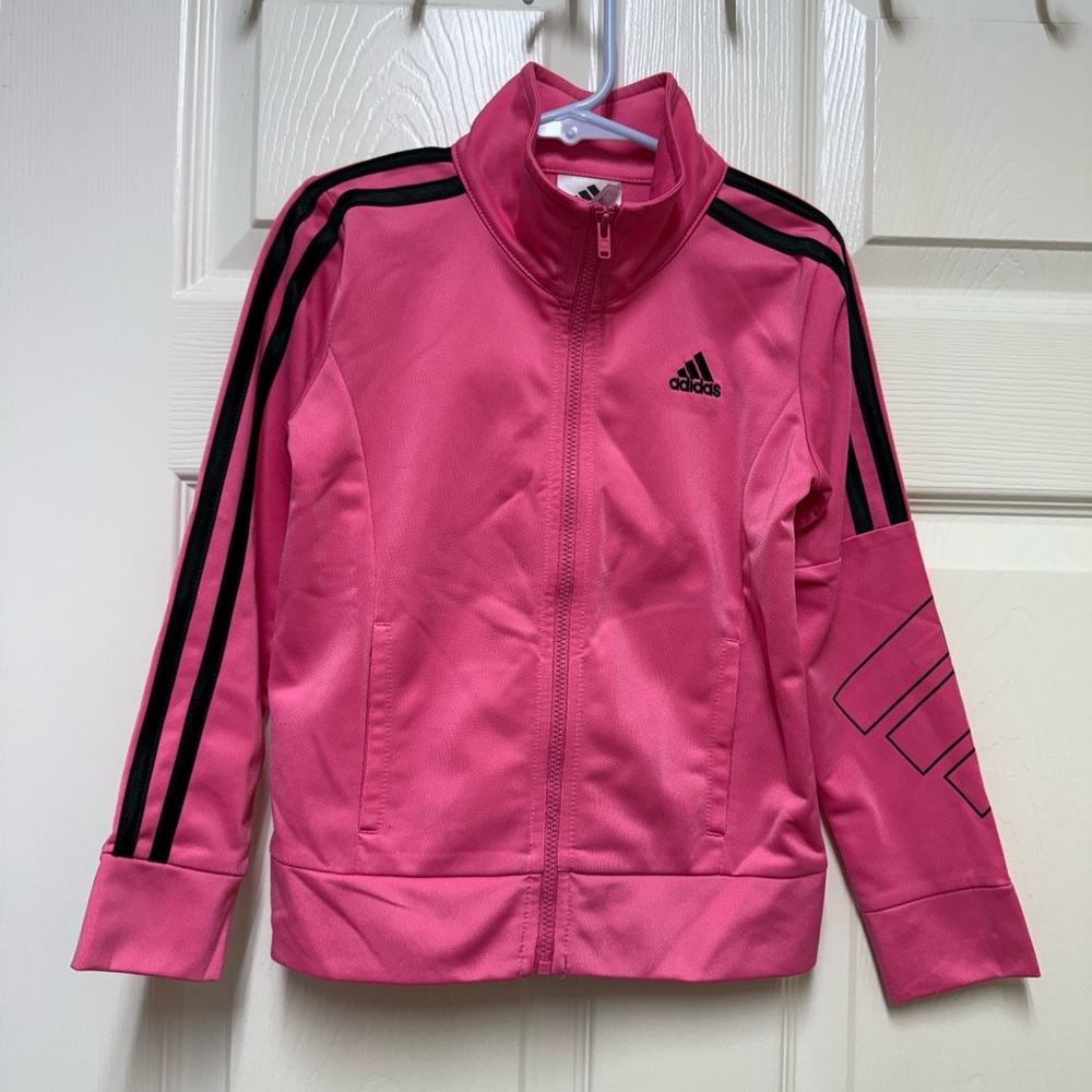 Adidas girl zipper sweatshirt in great condition